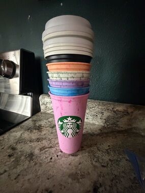 Starbucks Pink Logo Reusable Tumbler